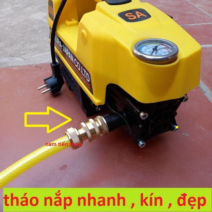 Bộ khớp nối nhanh đầu vào Đài Loan cho máy rửa xe áp lực cao, máy xịt rửa cao áp, máy rửa xe gia đình