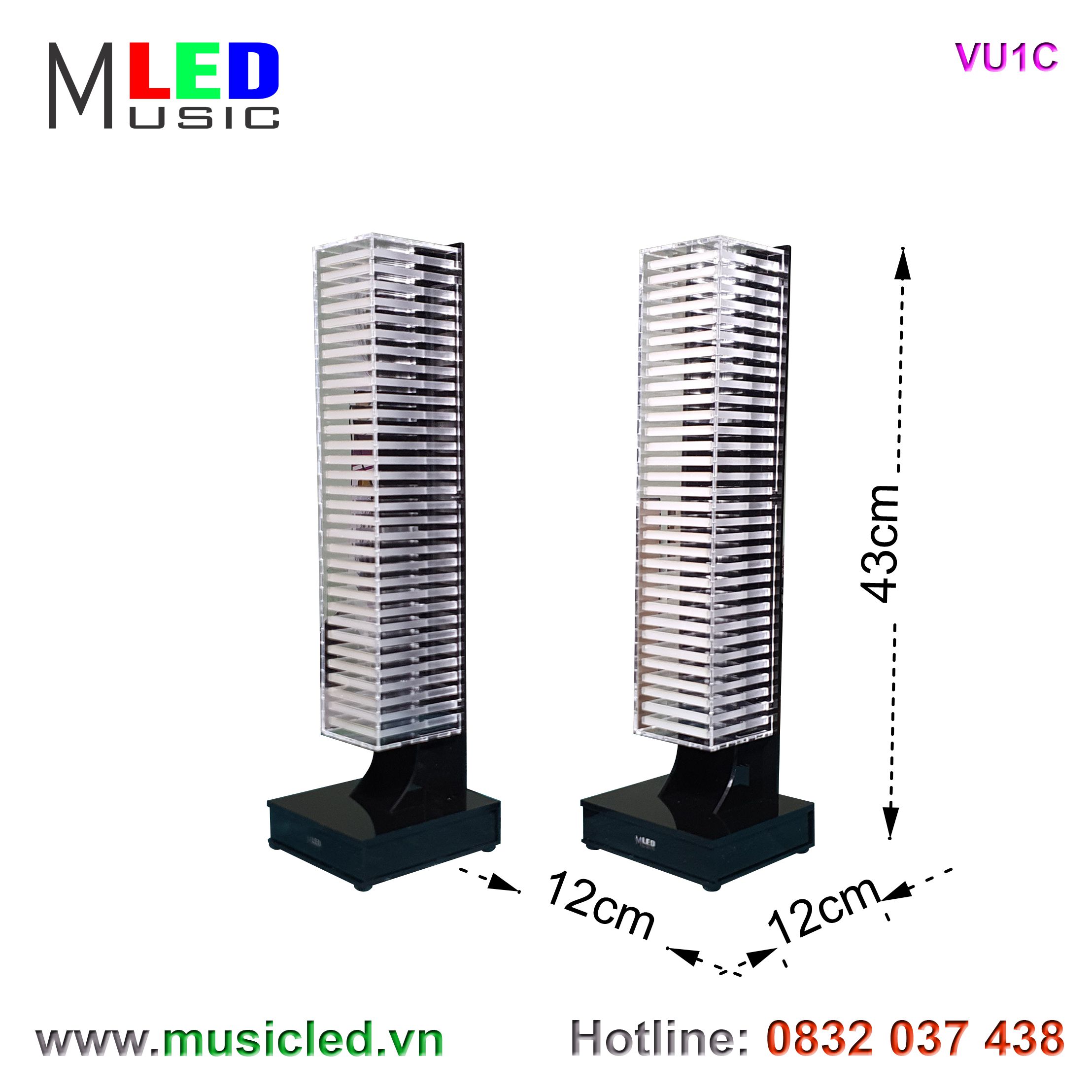 Đôi đèn Music LED nháy theo âm lượng nhạc cỡ nhỏ (VU1C)