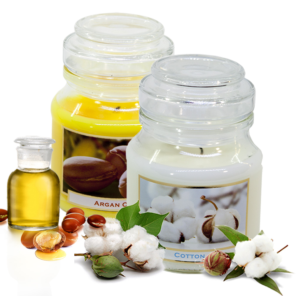 Combo 2 hũ nến thơm tinh dầu Bartek Wellness &amp; Beauty 130g - hương hoa bông, nến trang trí, thơm phòng, thư giãn, Hỗ trợ khử mùi