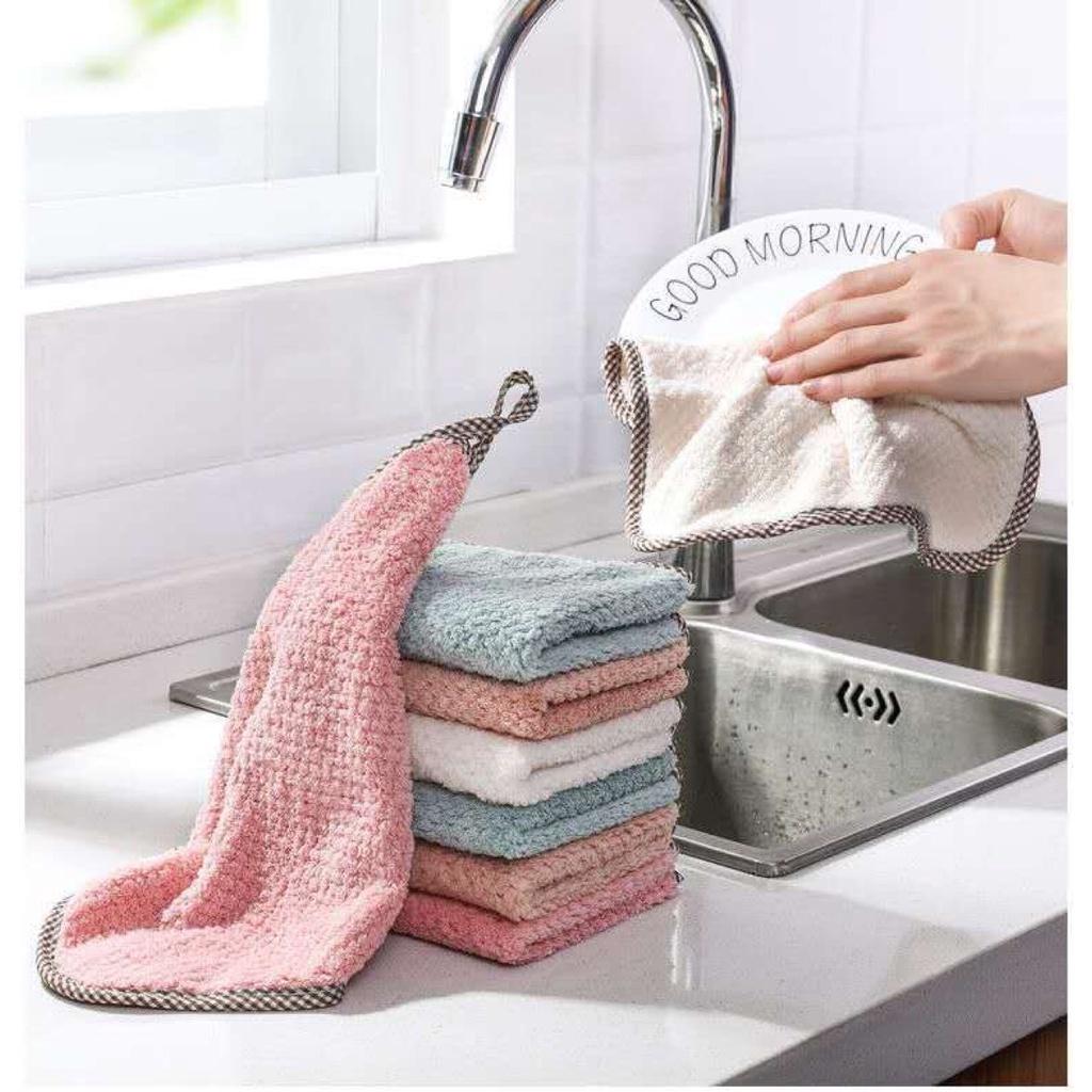 Khăn Lau Tay Hình Vuông Khăn Lau Bếp Vệ Sinh H215