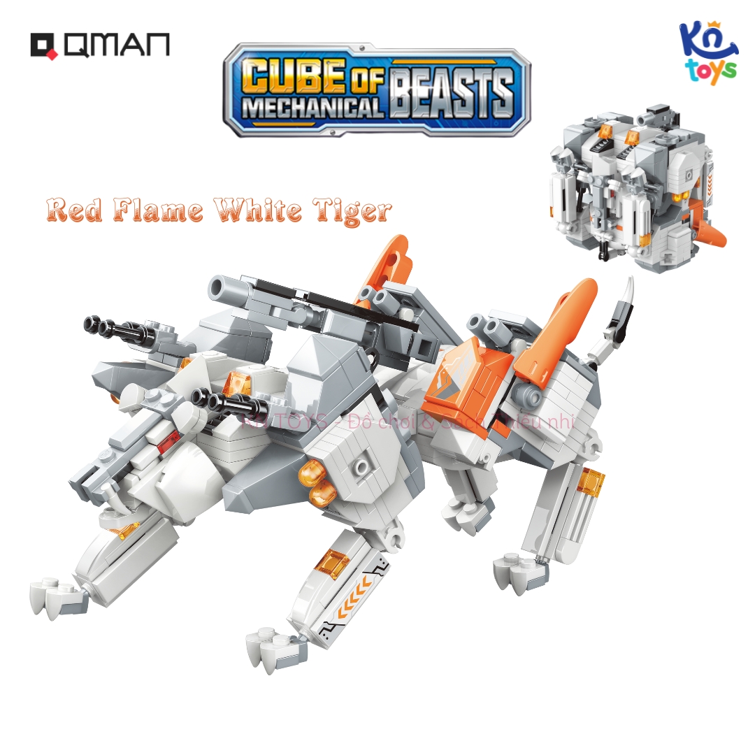 Đồ chơi lắp ráp, xếp hình Qman 41227 - Hổ trắng