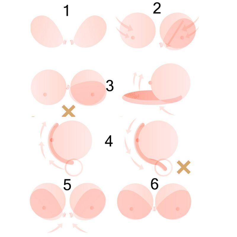 Áo lót dán cài trước mút dày 6cm dính siêu chắc an toàn cho da - miếng dán ngực đệm siêu dày