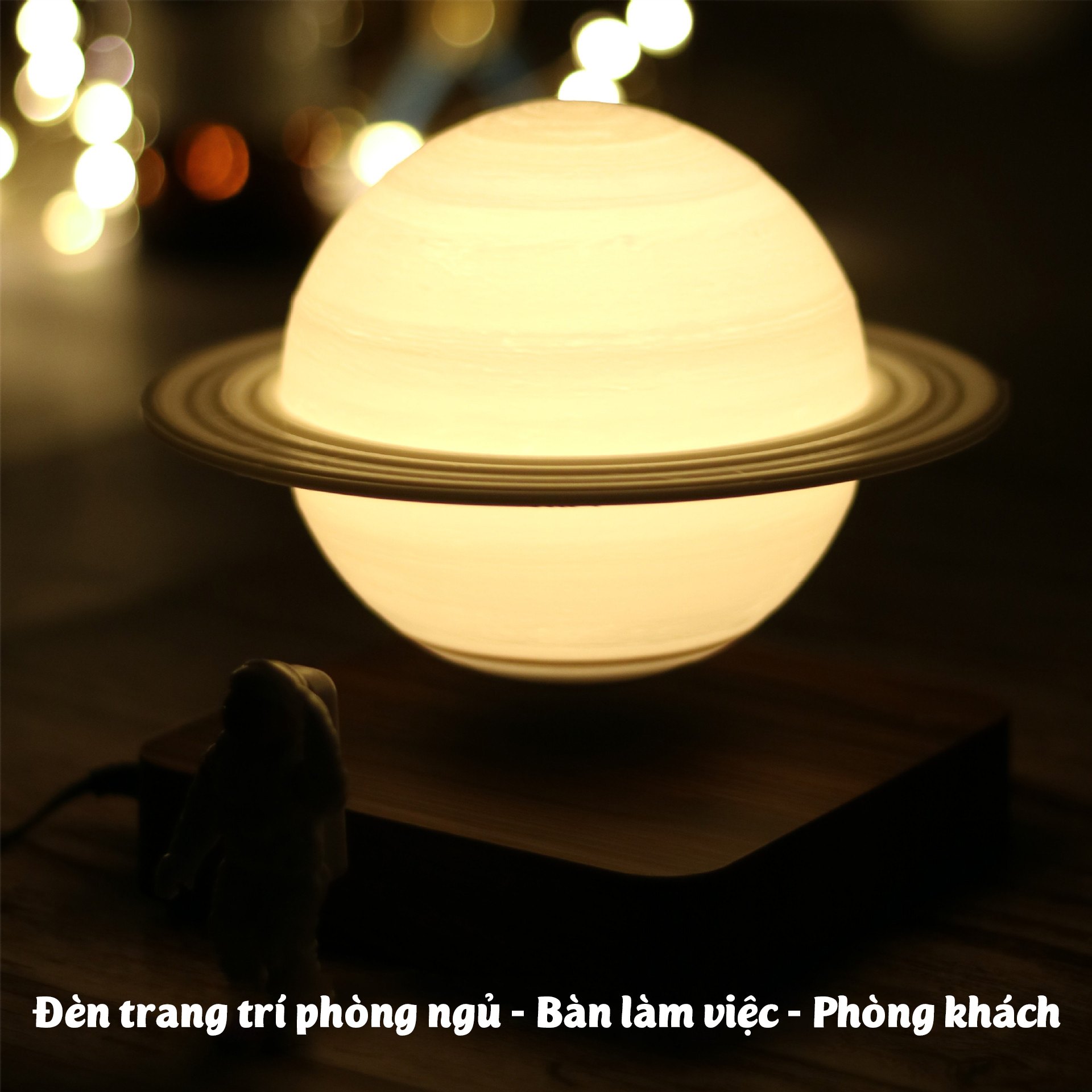 Đèn sao thổ bay lơ lửng Moonroor M08 cỡ lớn để phòng khách phòng ngủ bàn làm việc làm quà tặng sang trọng