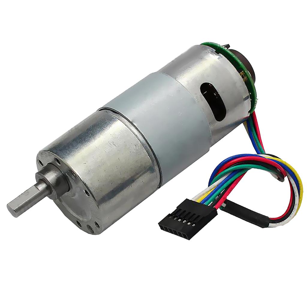 37GB545 15RPM DC Gearbox Motor 24V Small Electric Gear Motor High Torque Metal Reduction Gearbox Motor with Encoder