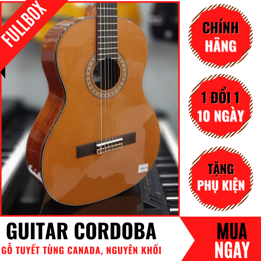 Đàn Guitar Classic Cordoba C5 Cổ Điển Chất Lượng Cao + Phụ Kiện (Size 4/4)