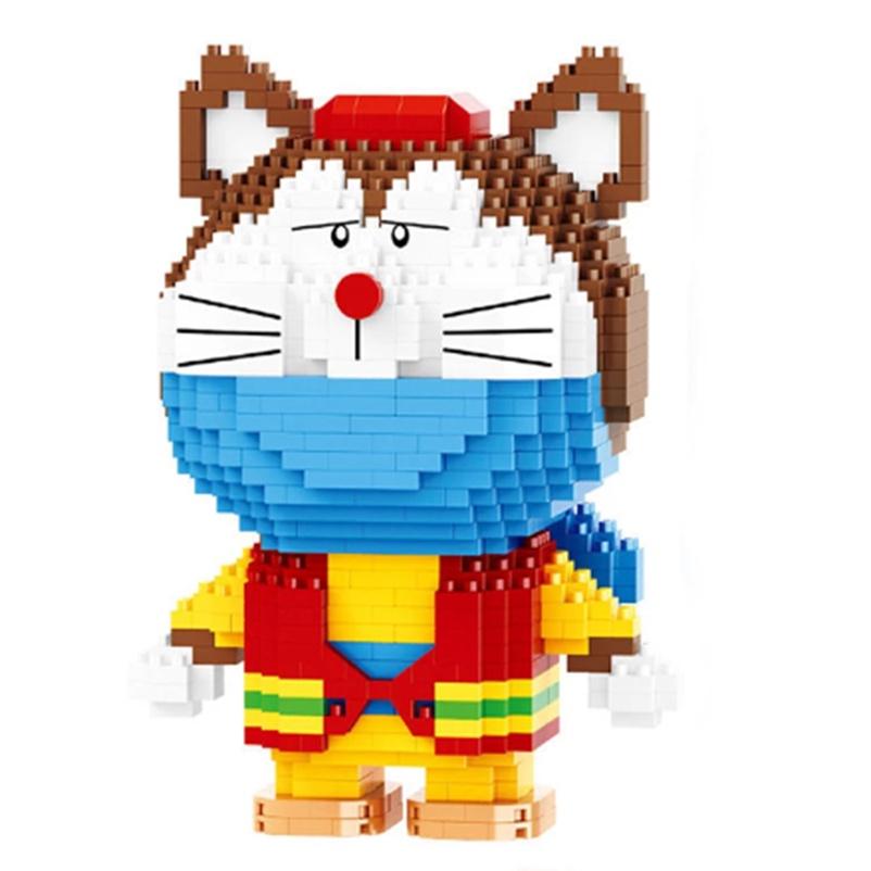 Bộ đồ chơi xếp hình , lắp ráp chú mèo Doraemon dễ thương thú vị cho bạn