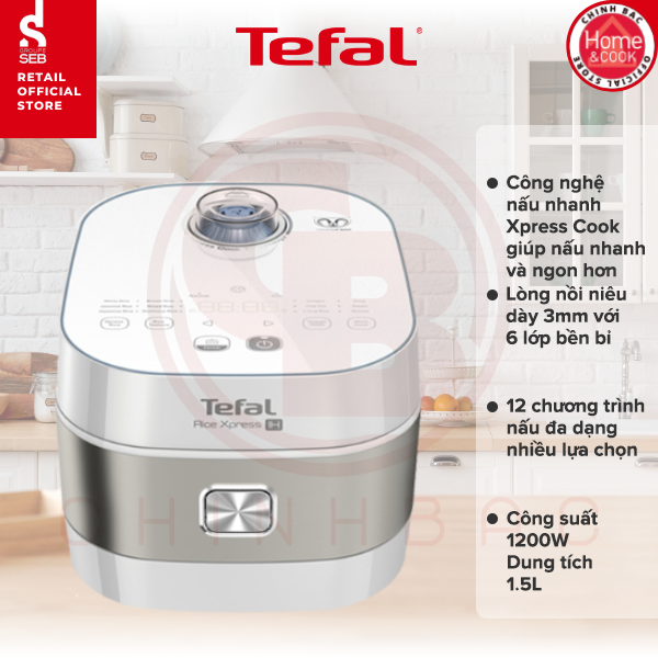 Nồi cơm điện tử cao tần Tefal RK762168 - Hàng chính hãng