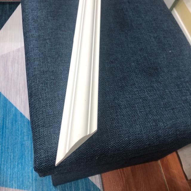 Phào chỉ nhựa cứng 4cm màu trắng đã hoàn thiện bề mặt tạo thanh khung 140 x 60cm và 70 x 60cm