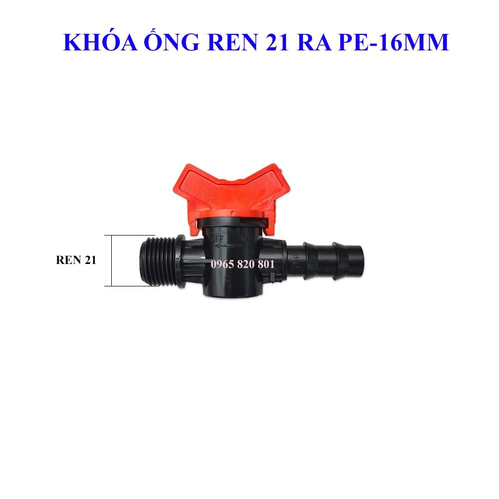 Khóa ống PE16mm các loại