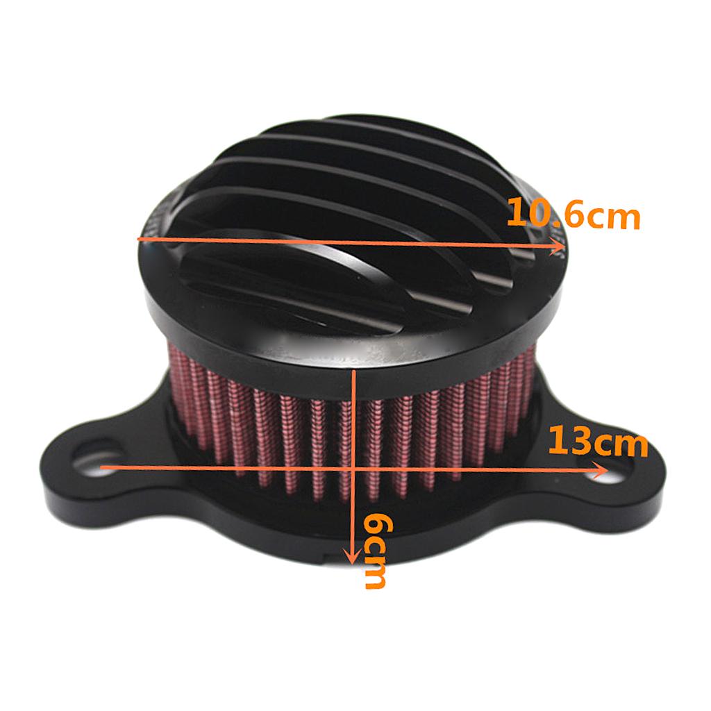 Retro Motorcycle Air Filter Fences for Harley-Davidson XL883 /1200 X48 Black
