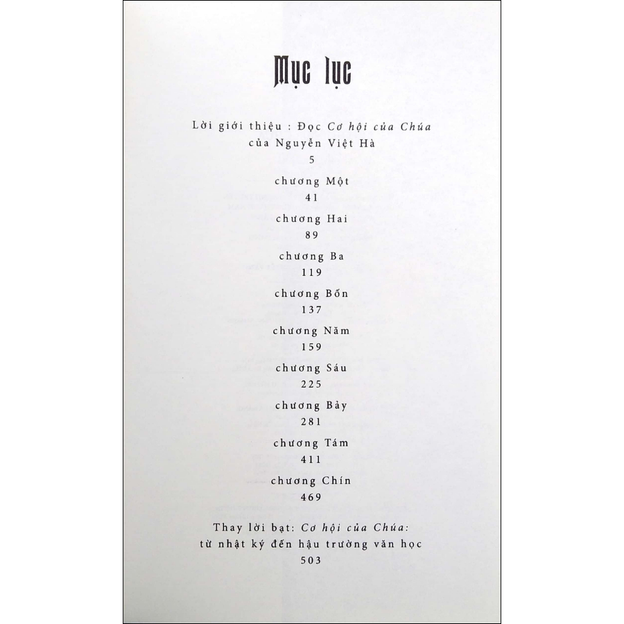 Cơ Hội Của Chúa