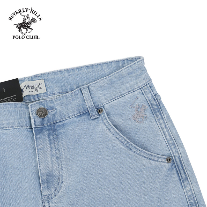 Quần Jeans dài Nam Beverly Hills Polo Club Slimfit Denim Xanh QJSS20V159