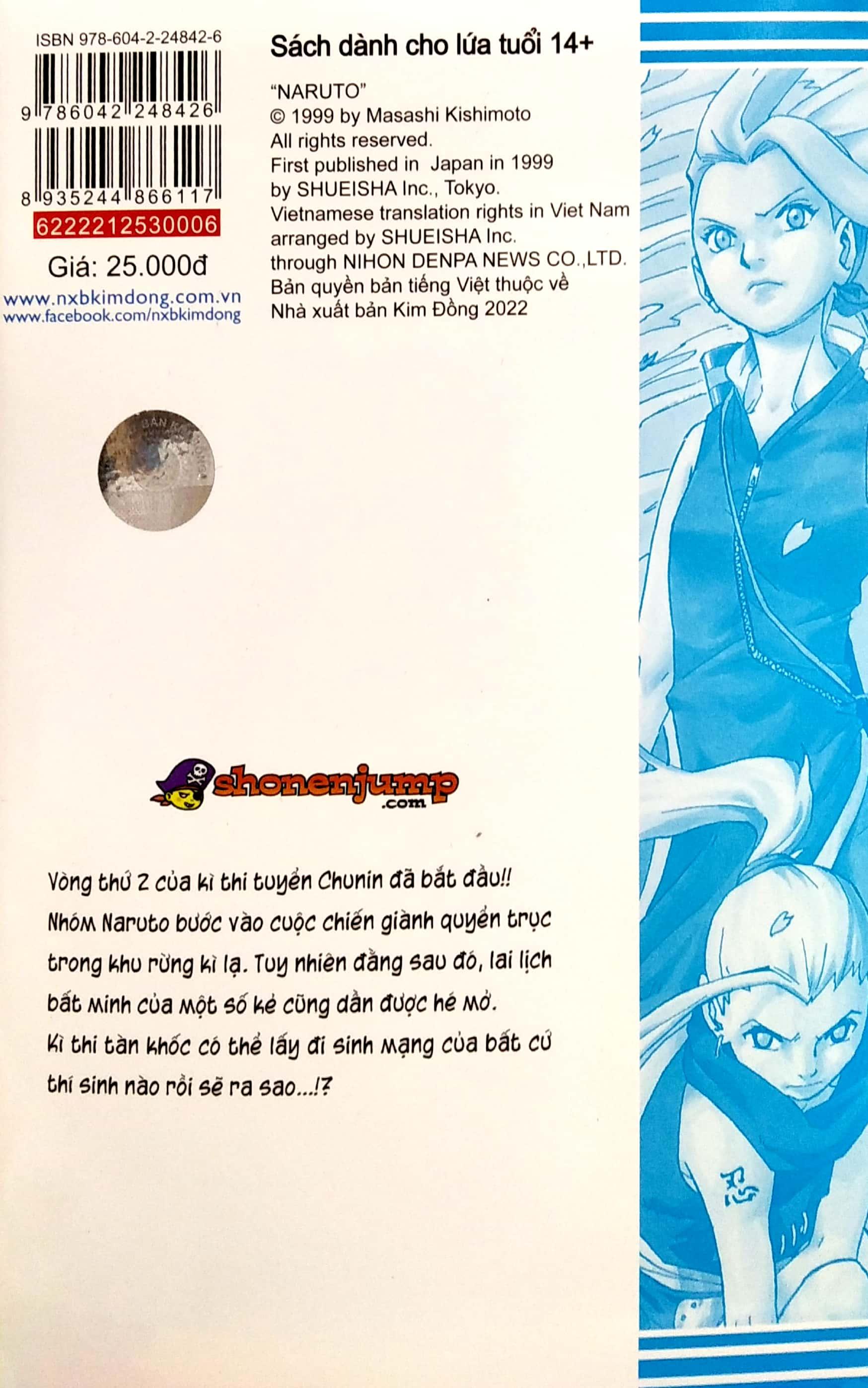 Naruto - Tập 6: Quyết Tâm Của Sakura!! (Tái Bản 2022)