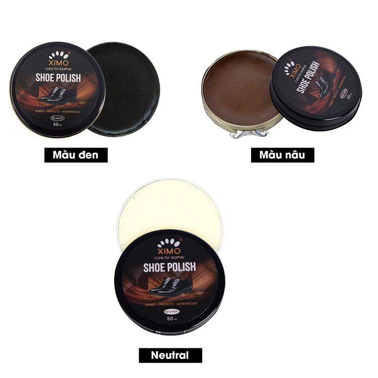 Xi Đánh Giày Sáp Shoe Polish XIMO Đen, Không Màu, Nâu Đủ Màu Chính Hãng XI08