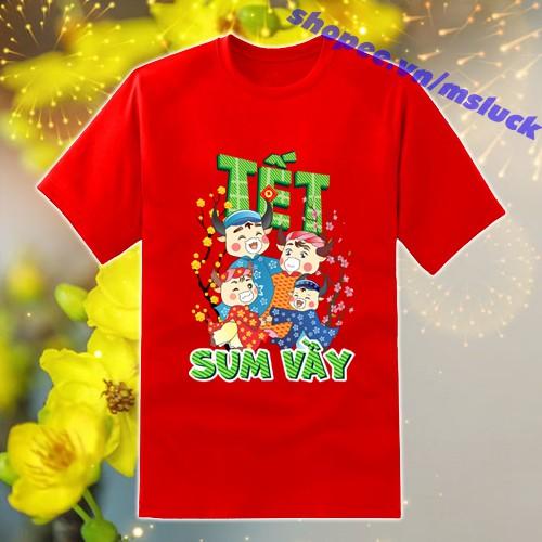 Áo tết tân sửu 2021, áo thun tết 2021, áo thun chúc mừng năm mới, áo chơi tết, áo thun tết nam nữ, in decal nổi sắc nét