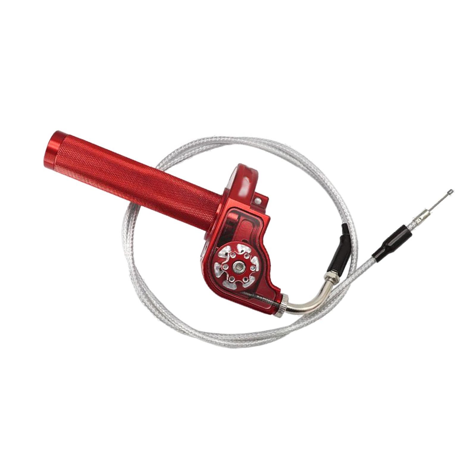 Throttle Grip Aluminum Alloy for Motorcycle Easy to Install Red