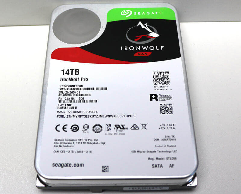 Ổ Cứng HDD NAS Storage Seagate IronWolf Pro 14TB/256MB/3.5 7200RPM - ST14000NE0008 - Hàng Chính Hãng