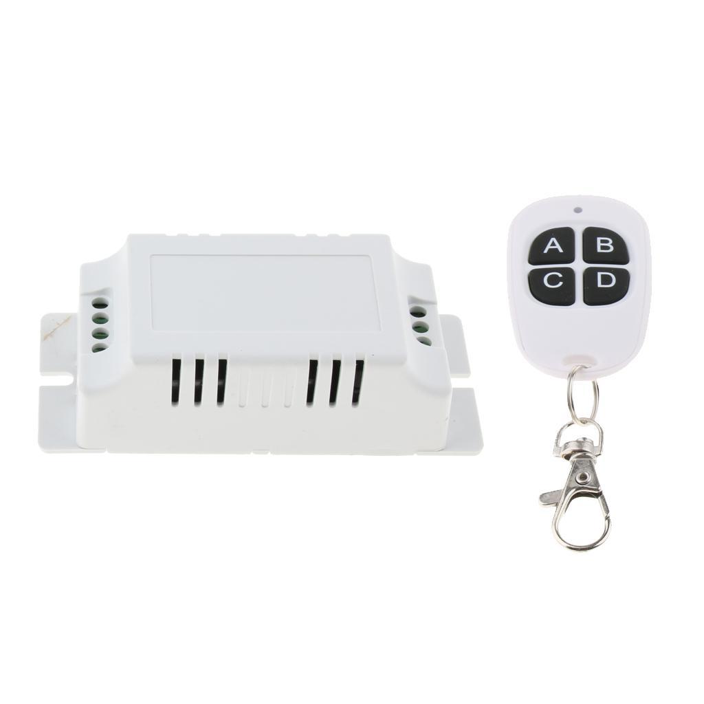 85-250V 4 Channel RF Wireless Remote Controller Switch Relay Receiver