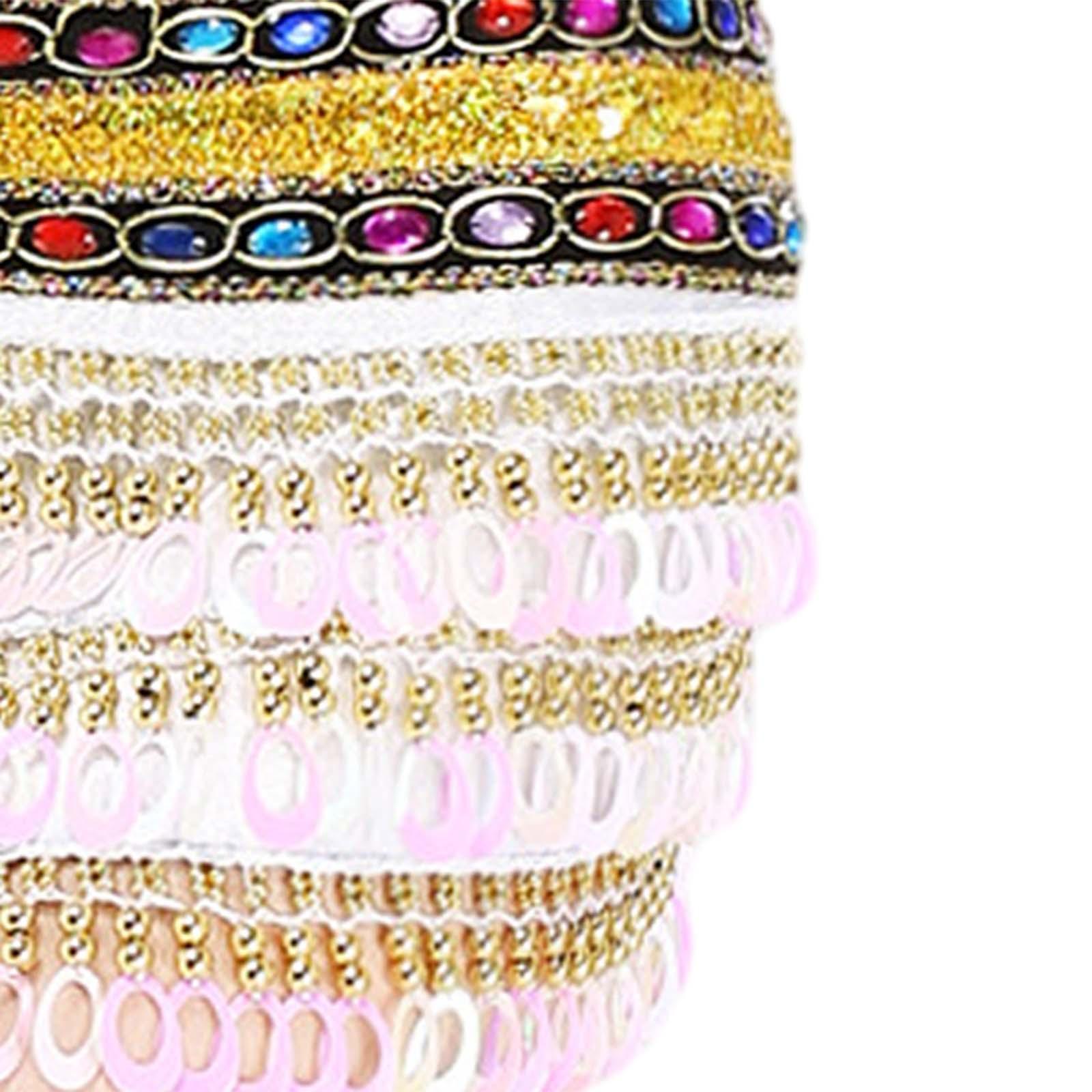 Women Belly Dance Skirt Dancewear Hip Belt Sparkly Tassel Scarf Belt Hip Scarf Wrap for Performance Samba Dancer Music Festival Themed Party