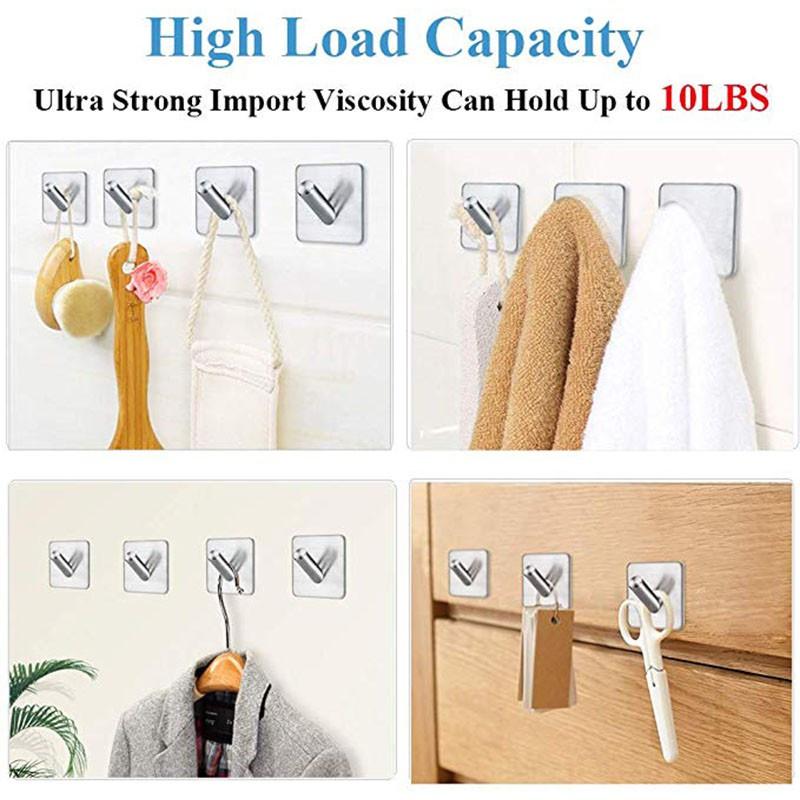 Móc treo đồ ANAEAT làm từ thép không gỉ thiết kế dán tường đa năng tiện dụng