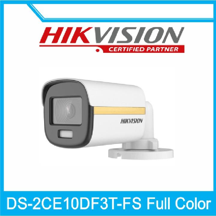 Camera HDTVI Thân ColorVu có mic 2MP HIKVISION DS-2CE12DF3T-FS chính hãng Nhà An Toàn