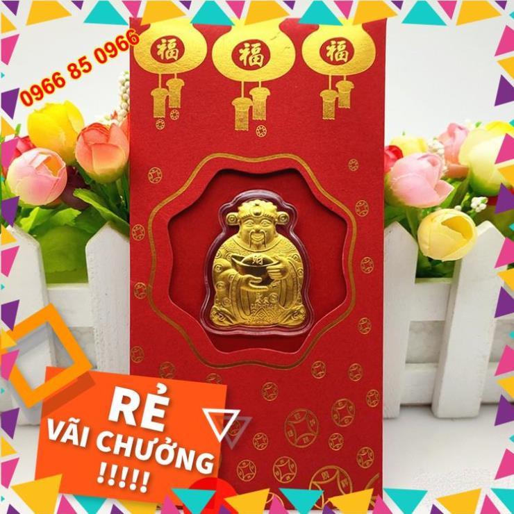 Com bo 50 bao lì xì thần tài làm đồ thờ cúng phong thủy