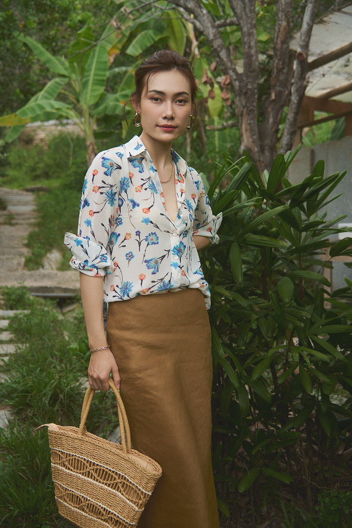 Áo Sơ Mi Hoa Thanh Điền TOP171 thời trang thiết kế Hity