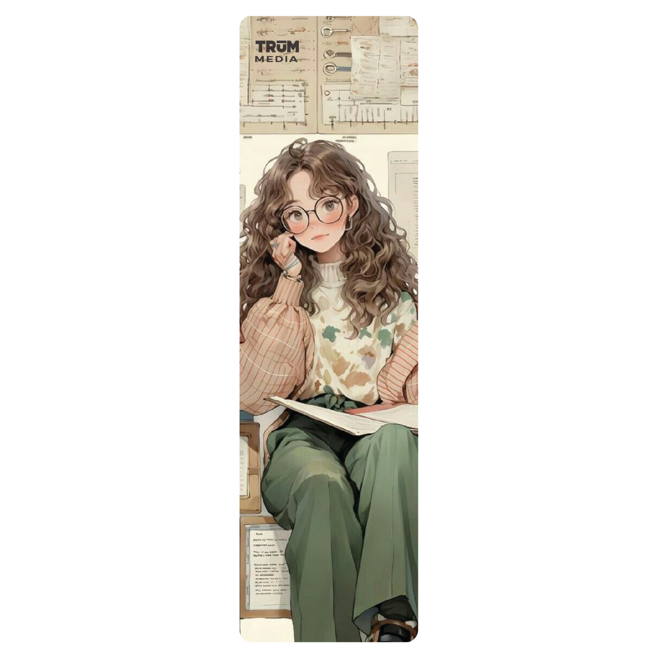 5 Cái Bookmark Kẹp Sách, Dấu Trang Hoạ Tiết Cô Gái Hoạt Hình - SBOOKS