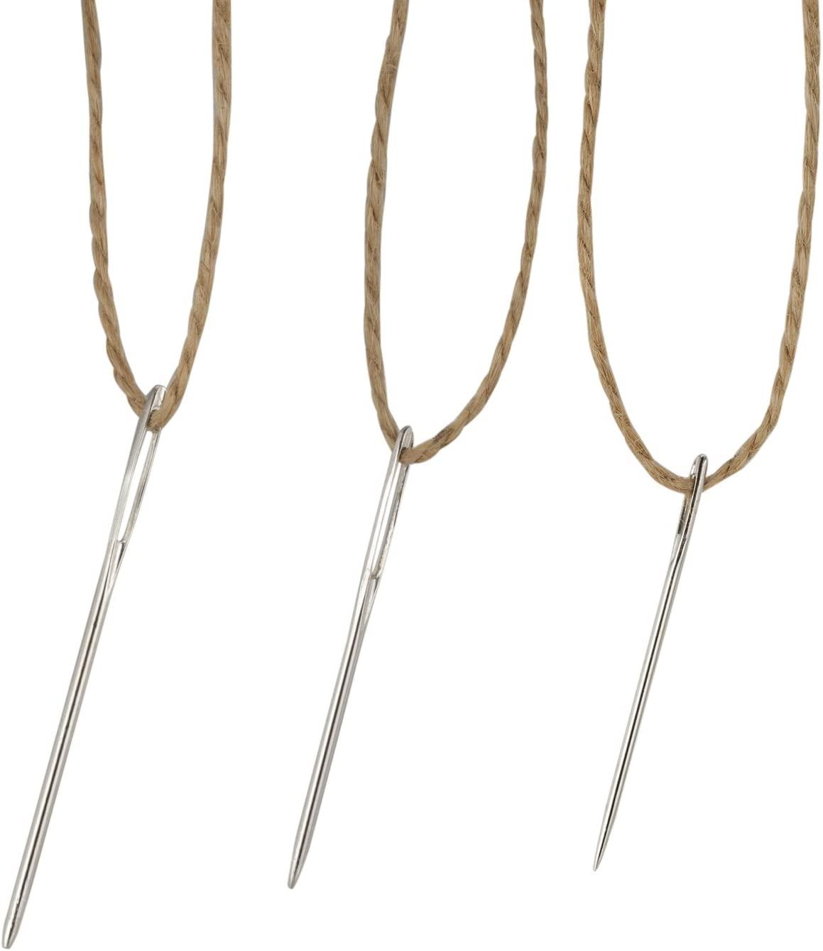 9 PCS len kim may kim kim lớn bằng da couture để cắm phích cắm với vòng tròn cho len đi qua khâu chéo canvas đan thêu