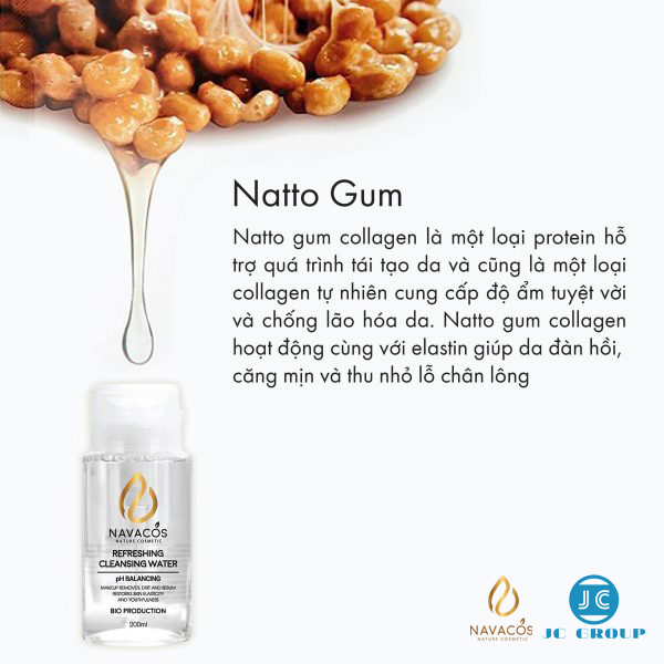 Nước tẩy trang thành phần tự nhiên Navacos Refreshing Cleaning Water 200ml