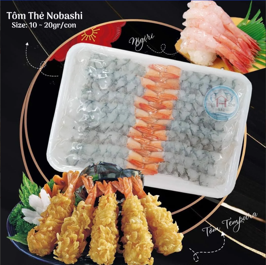 Tôm Thẻ Nobashi Tươi 300gram