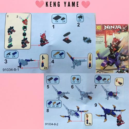 Lego cho bé đồ chơi lego xếp hình Ninja đồ chơi sáng tạo cho con