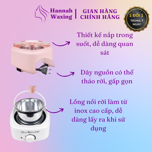 Pro 200 - Nồi Nấu Sáp Wax Lông cao cấp, siêu bền dễ dàng sử dụng tại nhà & spa