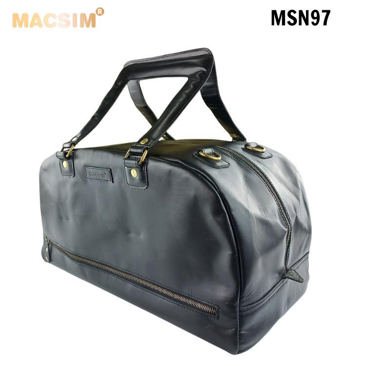 Túi da cao cấp Macsim mã MSN97 màu nâu, đen
