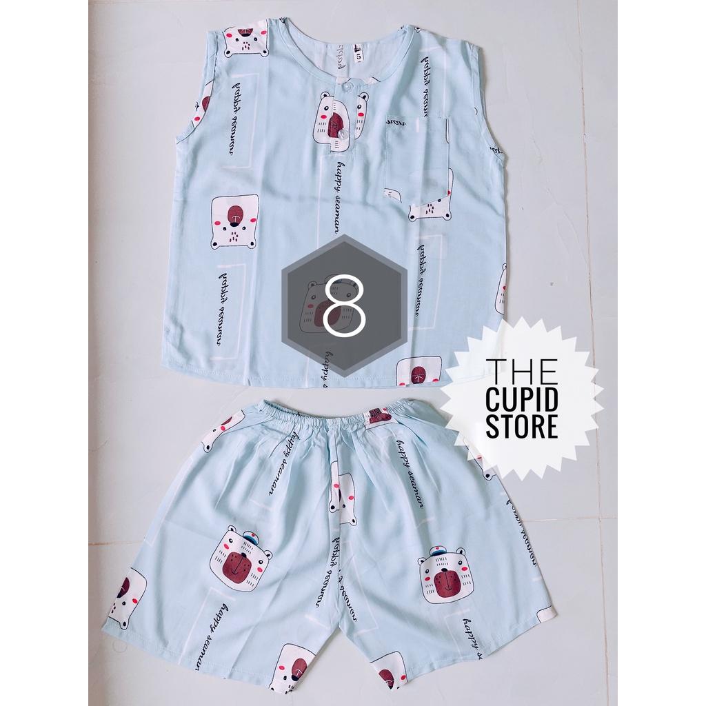 Đồ bộ chất liệu tole lanh 2 da loại 1 cho bé trai từ 18-20 kg - The Cupid Store
