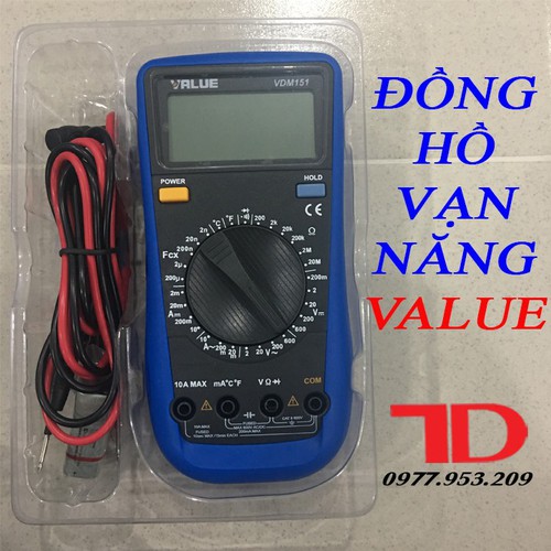 Đồng hồ vạn năng VALUE VDM151 hàng chính hãng