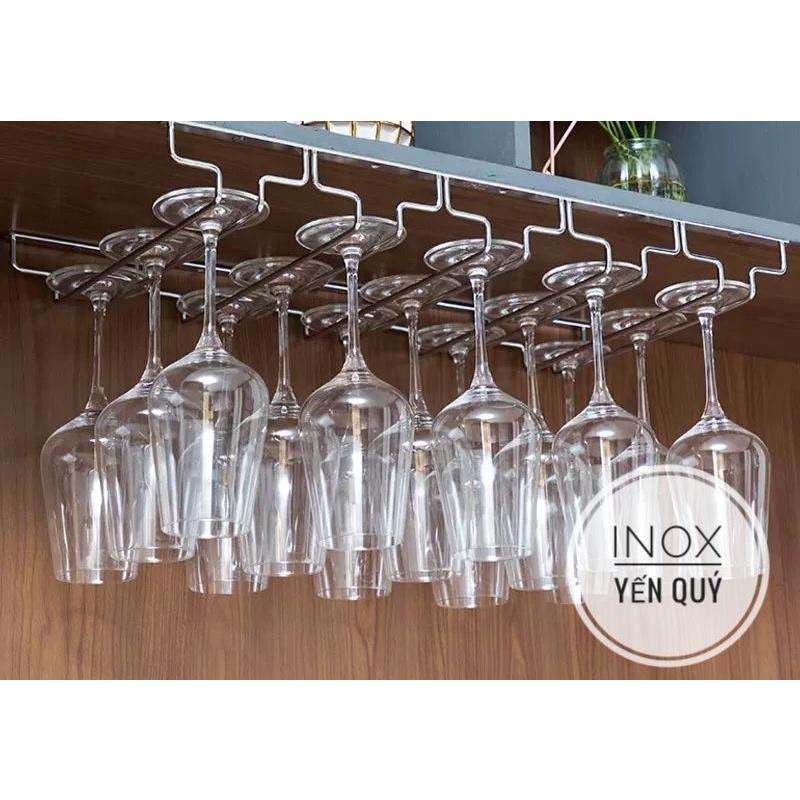 INOX304 GIÁ KỆ TREO LY SÂU 22.5 CM 3/4/5/6/7/8 HÀNG CHẤT LIỆU BẰNG INOX 304 TRẮNG