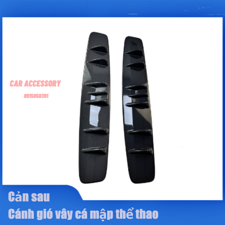 Lip sau cản sau ô tô lippo vây cá mập lắp chung các dòng xe cánh gió thể thao
