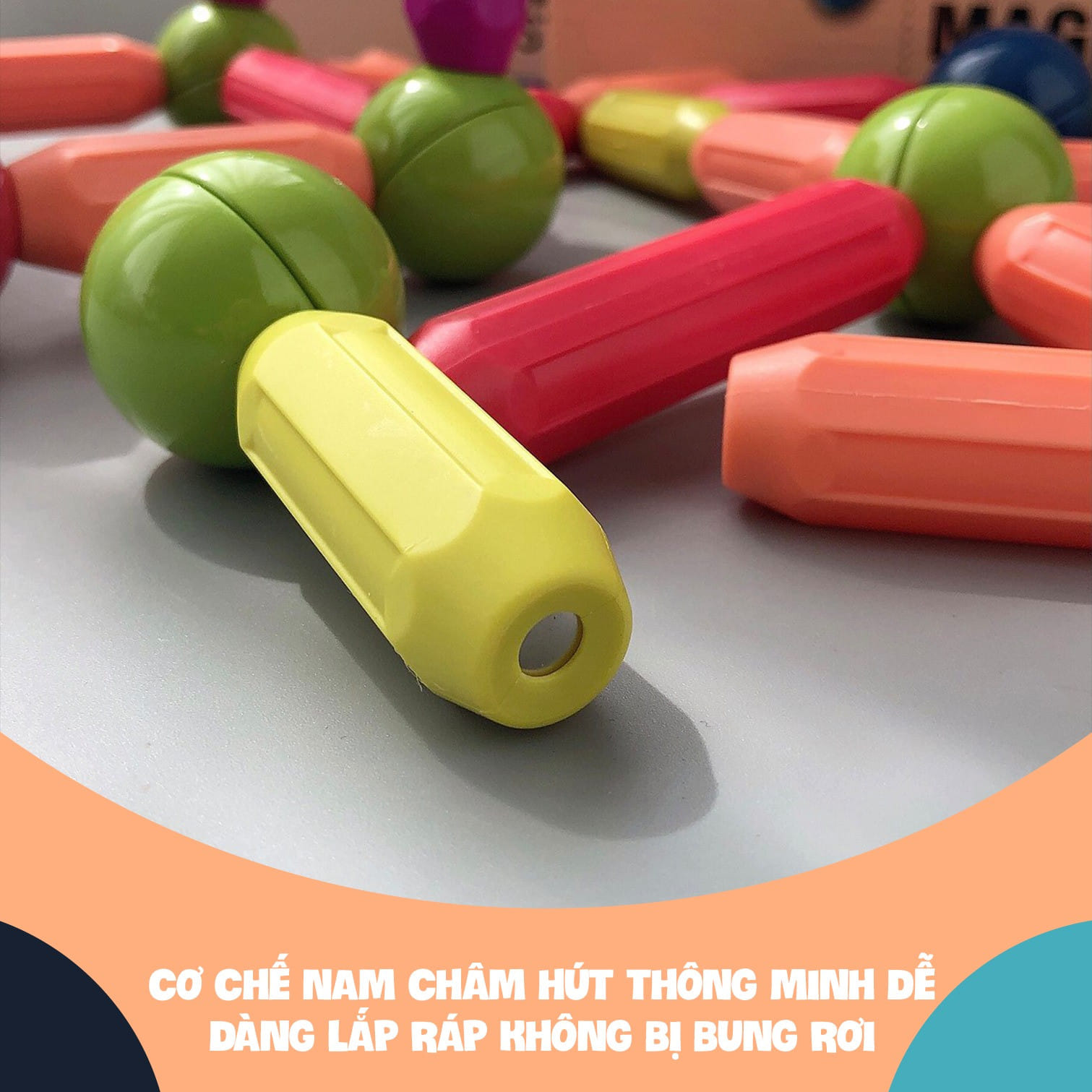 ĐỒ CHƠI XẾP HÌNH NAM CHÂM 42 CHI TIẾT