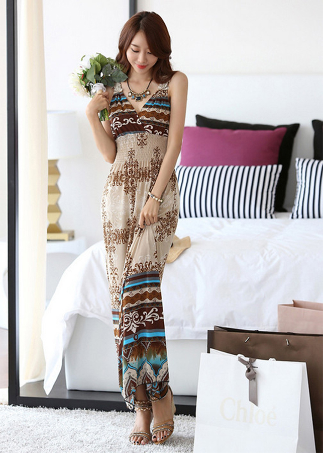 Đầm Maxi Thun Lụa Mềm Mại
