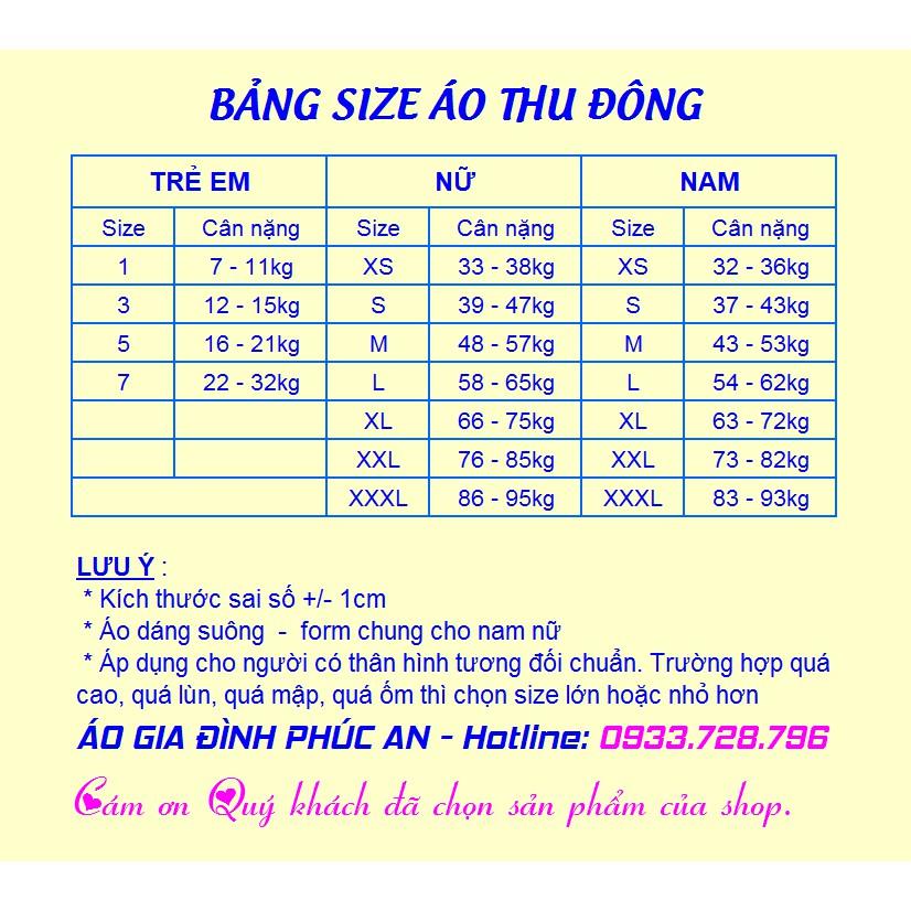 ÁO NHÓM, GIA ĐÌNH Thu đông - LOVE