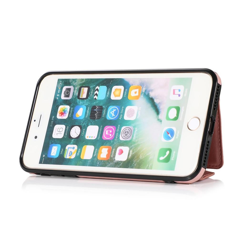 Bao da điện thoại dạng ví cao cấp cho iPhone X XS Max XR SE 2020 iPhone 8 iPhone 7 iPhone 6 6S Plus
