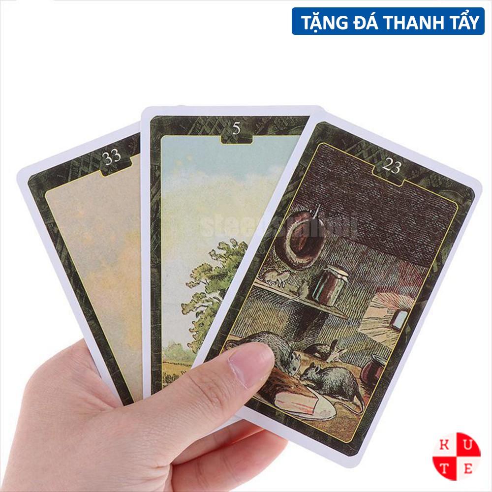 Bài Oracle Lo Scarabeo Lenormand 36 Lá Bài Tặng Đá Thanh Tẩy