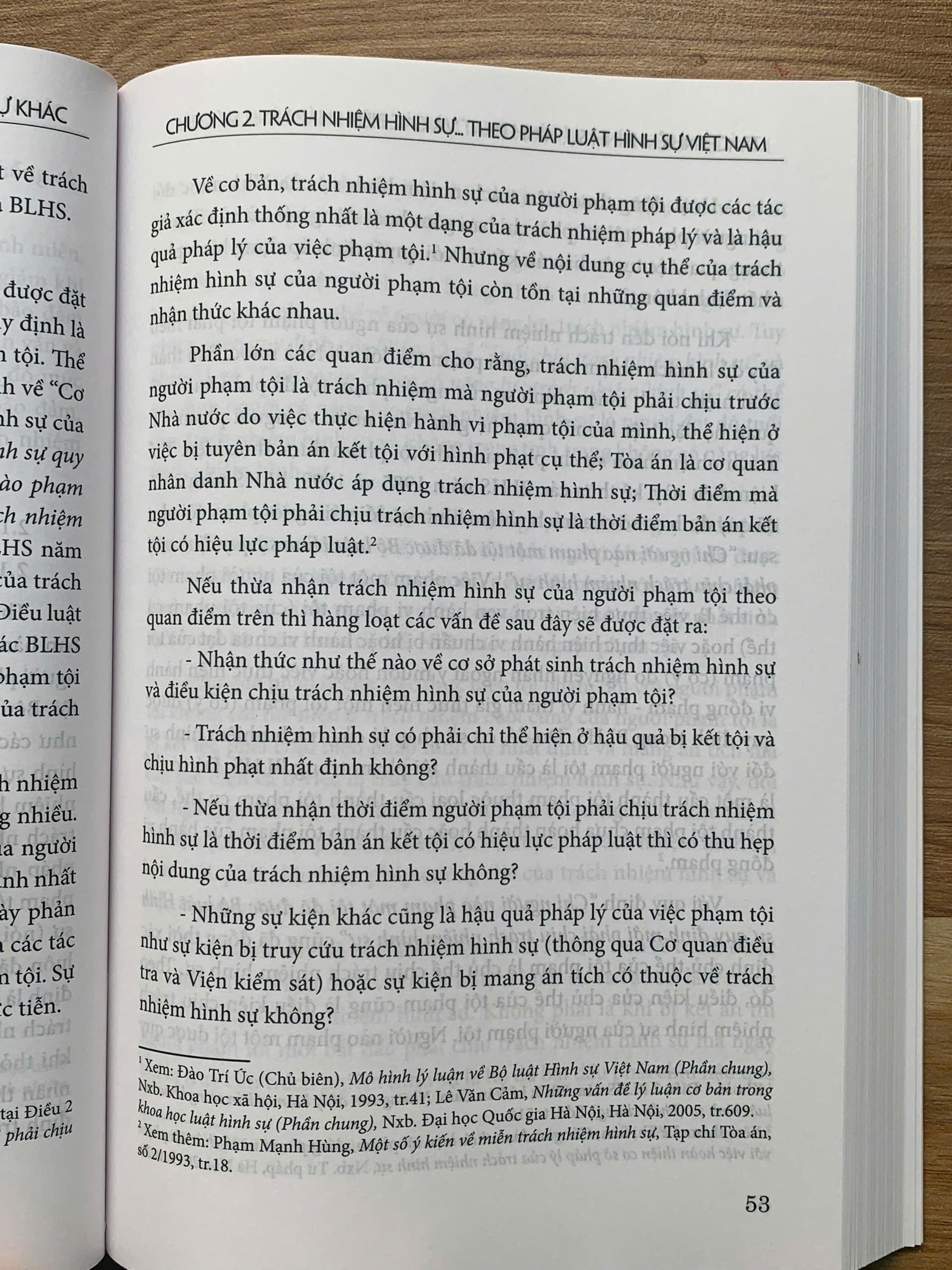 Trách nhiệm hình sự, hình phạt và các biện pháp hình sự khác