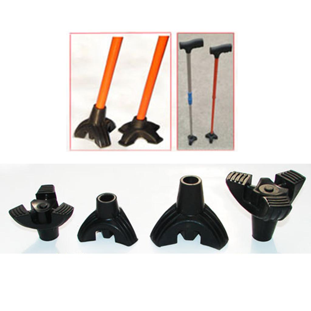Black Tripod Anti Slip Rubber Replacement Tip For Cane Stick Crutches 5/8 inch 3/4 inch
