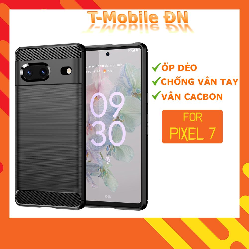 Ốp lưng cho Google Pixel 7 silicone mềm Carbon phay xước chống sốc chống vân tay