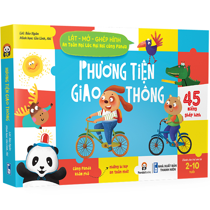 Phương Tiện Giao Thông: Lật - Mở - Ghép Hình - An Toàn Mọi Lúc Mọi Nơi Cùng Panda