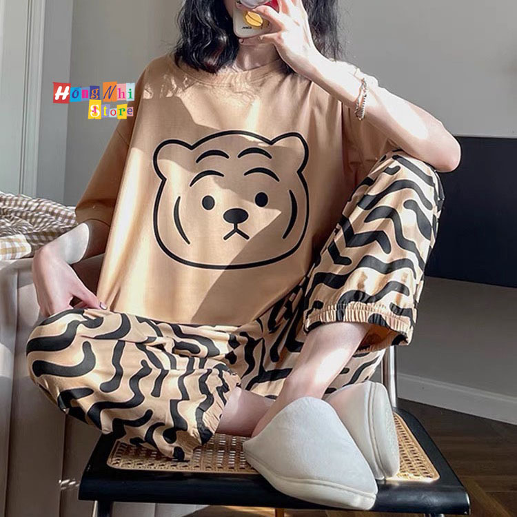 Quần Hoạt Hình Dài Bo Lai Cọp Vằn Cartoon Pant V2 Oversize Ulzzang Unisex - MM