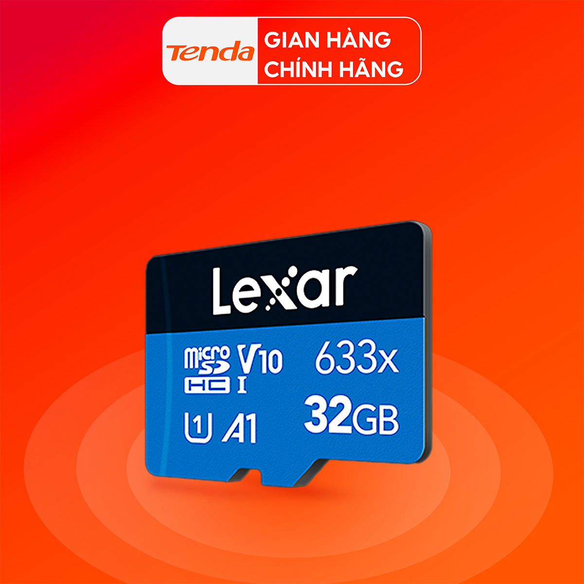 Thẻ nhớ microSDHC Lexar 32GB upto 100MB/s kèm adapter - Hàng chính hãng