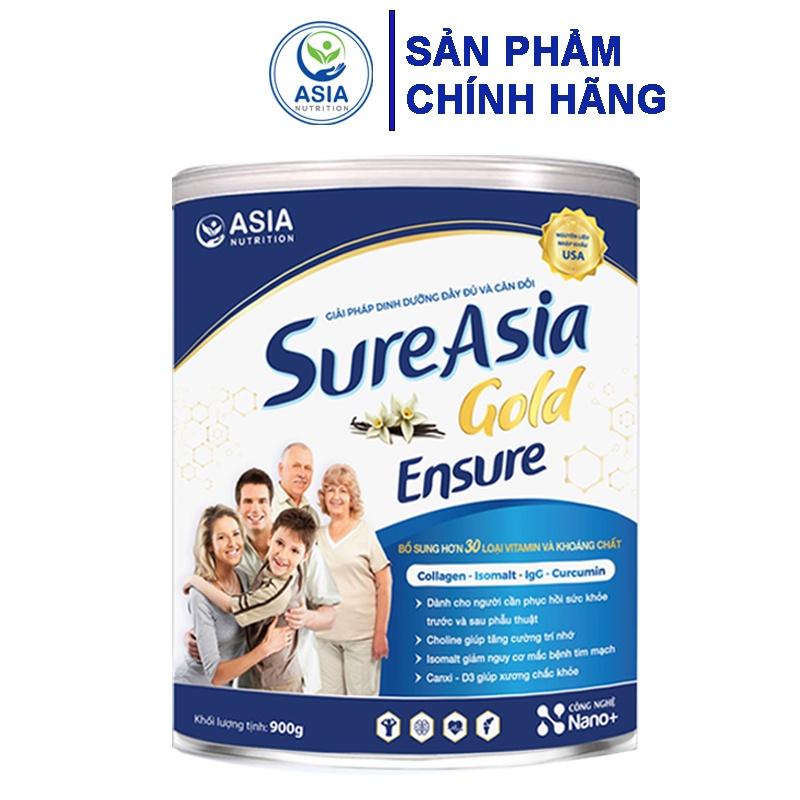 Sữa bột En sure Sure Asia Gold cao cấp ASIA NUTRITION 900G cao cấp nguyên liệu nhập khẩu Mỹ tác dụng tốt cho sức khỏe